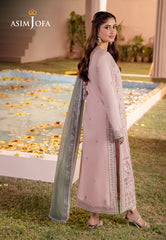 Asim Jofa Dhanak Rang PretAjcfp-14 Embroidered Boski Silk Stitched 3 Pcs