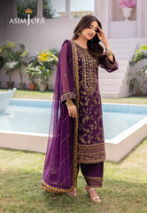 Asim Jofa Dhanak Rang Ajcf-08 Embroidered Chiffon  3 Pcs