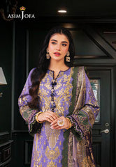 Asim Jofa Designers Limited Edition Ajrad-17 Embroidered Stitched 3 Pcs