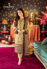 Asim Jofa Asra Festive Ajra-13 Embroidered Lawn 3 Pcs