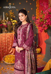 Asim Jofa Designers Limited Edition Ajrad-08-Xs Embroidered Lawn 3 Pcs