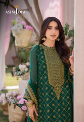 Asim Jofa Dhanak Rang Ajcf-03 Embroidered Chiffon 3 Pcs