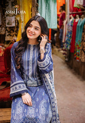 Asim Jofa Basic Print Union Ajbb-04 Printed Lawn 3 Pcs