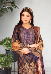 Asim Jofa Asra Festive Ajra-01 Embroidered Jacquard 3 Pcs