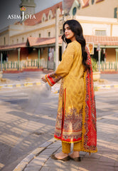Asim Jofa Basic Print Union Ajbb-08 Printed Lawn 3 Pcs