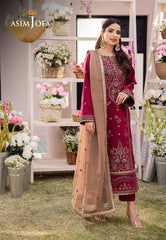 Asim Jofa Dhanak Rang Ajcf-20 Embroidered Boski Silk 3 Pcs