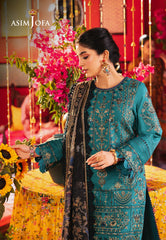 Asim Jofa Designers Limited Edition Ajrad-21 Embroidered Stitched 3 Pcs