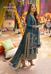 Asim Jofa Chamak Damak Ajcd-07 Embroidered Twisted Silk 3 Pcs