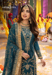Asim Jofa Chamak Damak Ajcd-07 Embroidered Twisted Silk 3 Pcs
