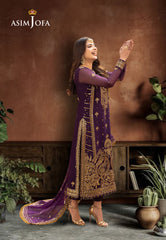 Asim Jofa Chamak Damak Ajcd-17 Embroidered Chiffon 3 Pcs