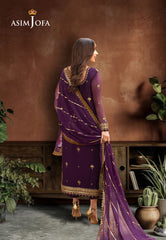 Asim Jofa Chamak Damak Pret Ajcdp-17 Embroidered Chiffon Stitched 3 Pcs