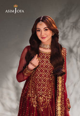 Asim Jofa Designers Limited Edition Ajkkd-13 Embroidered Net 3 Pcs