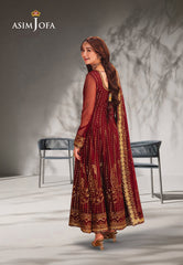 Asim Jofa Designers Limited Edition Ajkkd-13 Embroidered Net 3 Pcs