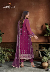 Asim Jofa Dhanak Rang Ajcf-19 Embroidered Chiffon 3 Pcs