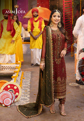 Asim Jofa Chamak Damak Ajcd-22 Embroidered Chiffon 3 Pcs
