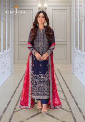 Asim Jofa Festive Luxe Ajmj-07 Embroidered Chiffon 3 Pcs