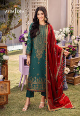 Asim Jofa Designers Limited Edition Ajcfd-23 Embroidered Stitched 3 Pcs