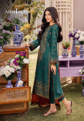 Asim Jofa Dhanak Rang Ajcf-23 Embroidered Jumbo Silk 3 Pcs