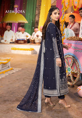Asim Jofa Chamak Damak Ajcd-24 Embroidered Twisted Silk 3 Pcs