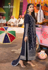 Asim Jofa Chamak Damak Ajcd-24 Embroidered Twisted Silk 3 Pcs