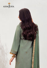 Asim Jofa Dhanak Rang Ajcf-15 Embroidered Jumbo Silk 3 Pcs