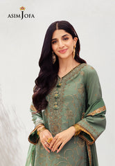 Asim Jofa Dhanak Rang Ajcf-15 Embroidered Jumbo Silk 3 Pcs