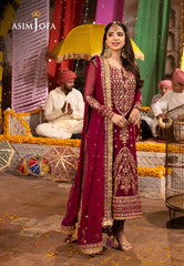 Asim Jofa Chamak Damak Pret Ajcdp-12 Embroidered Stitched 3 Pcs