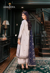Asim Jofa Dhanak Rang Ajcf-13 Embroidered Boski Silk 3 Pcs