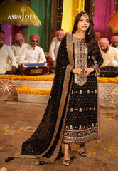 Asim Jofa Chamak Damak Ajcd-02 Embroidered Twisted Silk 3 Pcs