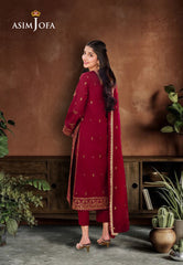 Asim Jofa Dhanak Rang Ajcf-28 Embroidered Boski Silk 3 Pcs