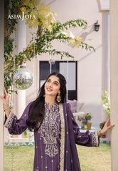 Asim Jofa Designers Limited Edition Ajcfd-29 Embroidered Jumbo Silk 3 Pcs