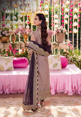 Asim Jofa Jag Mag Ajmj-06 Embroidered Net 3 Pcs