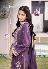 Asim Jofa Designers Limited Edition Ajcfd-29 Embroidered Jumbo Silk 3 Pcs