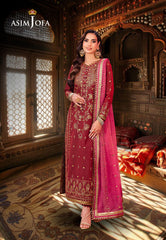 Asim Jofa Designers Limited Edition Ajmjd-22 Embroidered Stitched 3 Pcs