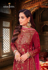 Asim Jofa Jag Mag Ajmj-22 Embroidered Paper Cotton 3 Pcs