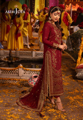 Asim Jofa Chamak Damak Ajcd-04 Embroidered Twisted Silk 3 Pcs