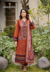Asim Jofa Prints 2 Ajbu-01 Printed Lawn 3 Pcs