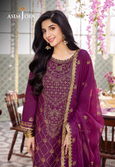 Asim Jofa Dhanak Rang PretAjcfp-07 Embroidered Jumbo Silk Stitched 3 Pcs