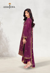 Asim Jofa Dhanak Rang Ajcf-07 Embroidered Jumbo Silk 3 Pcs