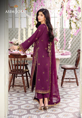 Asim Jofa Dhanak Rang PretAjcfp-07 Embroidered Jumbo Silk Stitched 3 Pcs