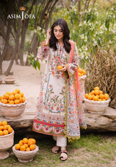 Asim Jofa Prints 2 Ajbu-08 Printed Lawn 3 Pcs