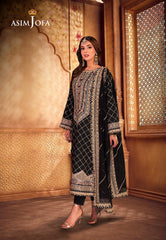 Asim Jofa Chamkeeli Ajkk-02 Embroidered Twisted Silk 3 Pcs