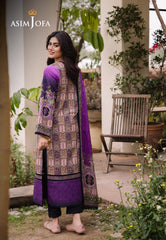 Asim Jofa Designers Limited Edition Ajbud-07-Xs Printed Lawn 3 Pcs