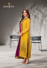Asim Jofa Jag Mag Ajmj-20 Embroidered Chiffon 3 Pcs