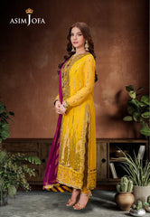 Asim Jofa Designers Limited Edition Ajmjd-20 Embroidered Chiffon 3 Pcs