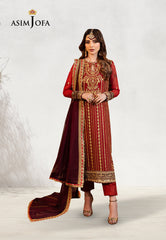 Asim Jofa Chamak Damak Ajcd-28 Embroidered Chiffon 3 Pcs