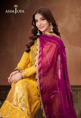 Asim Jofa Designers Limited Edition Ajmjd-20 Embroidered Chiffon 3 Pcs