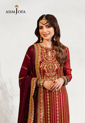 Asim Jofa Chamak Damak Ajcd-28 Embroidered Chiffon 3 Pcs