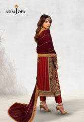 Asim Jofa Chamak Damak Ajcd-28 Embroidered Chiffon 3 Pcs