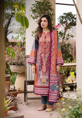 Asim Jofa Designers Limited Edition Ajbud-10 Printed Lawn 3 Pcs